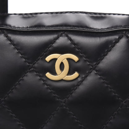 Chanel Calfskin Stitch Surpique Bowler Black 16 of 16