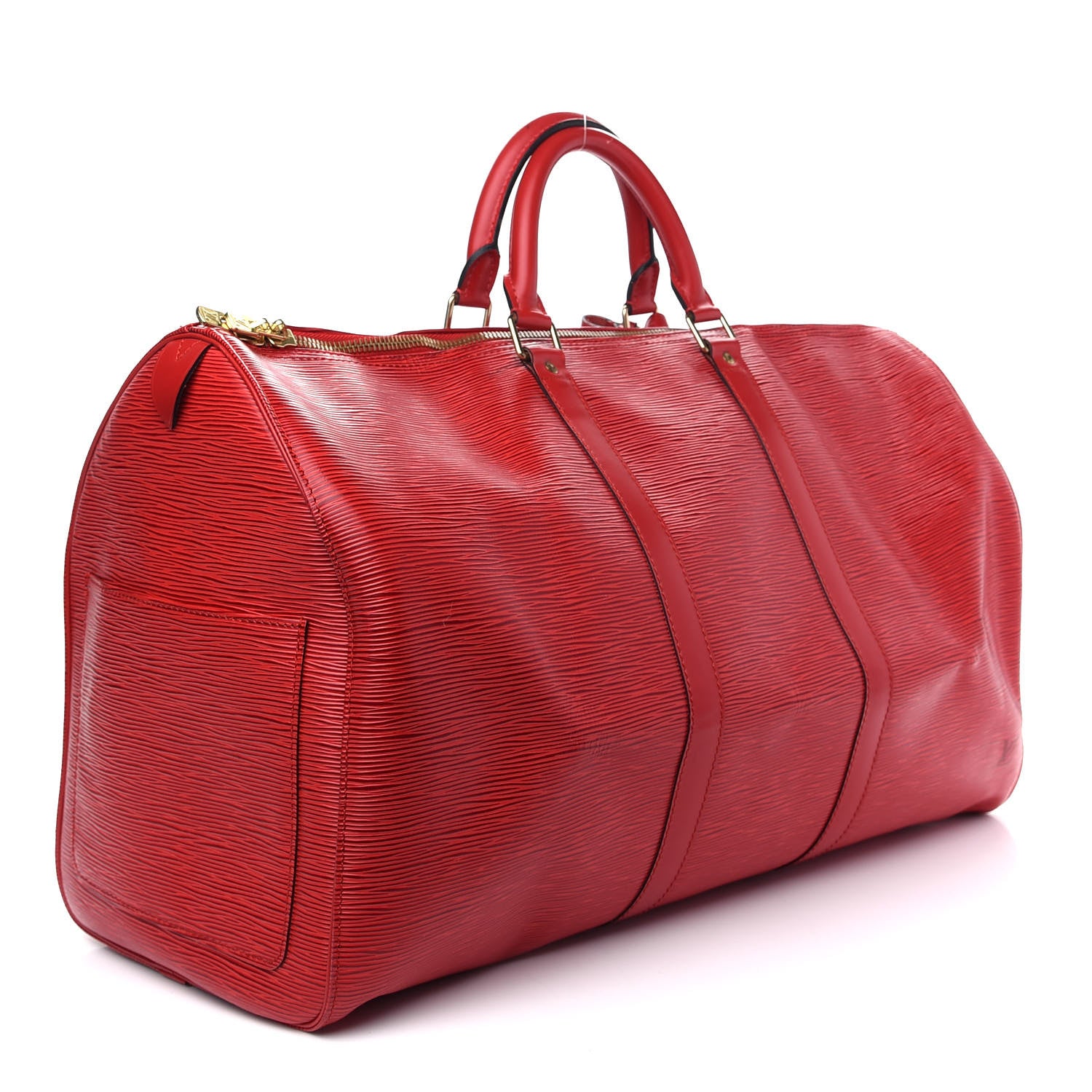 Louis Vuitton Epi Keepall 50 Castillan Red 3 of 14