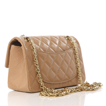 Chanel Aged Calfskin Quilted 2.55 Reissue Mini Flap Beige 2 of 9