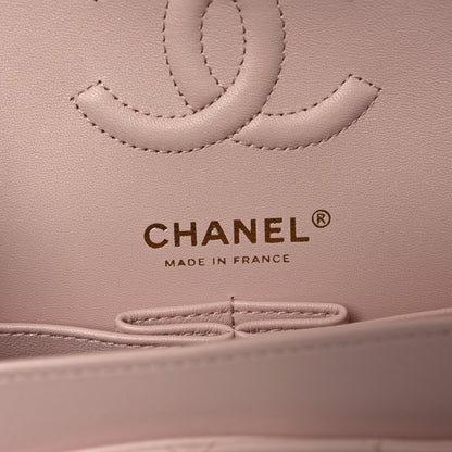Chanel Lambskin Quilted Small Double Flap Light Pink 6 of 10