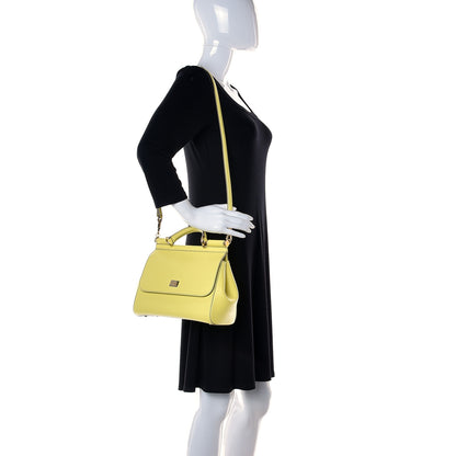 Dolce & Gabbana Dauphine Medium Miss Sicily Satchel Light Yellow 3 of 11