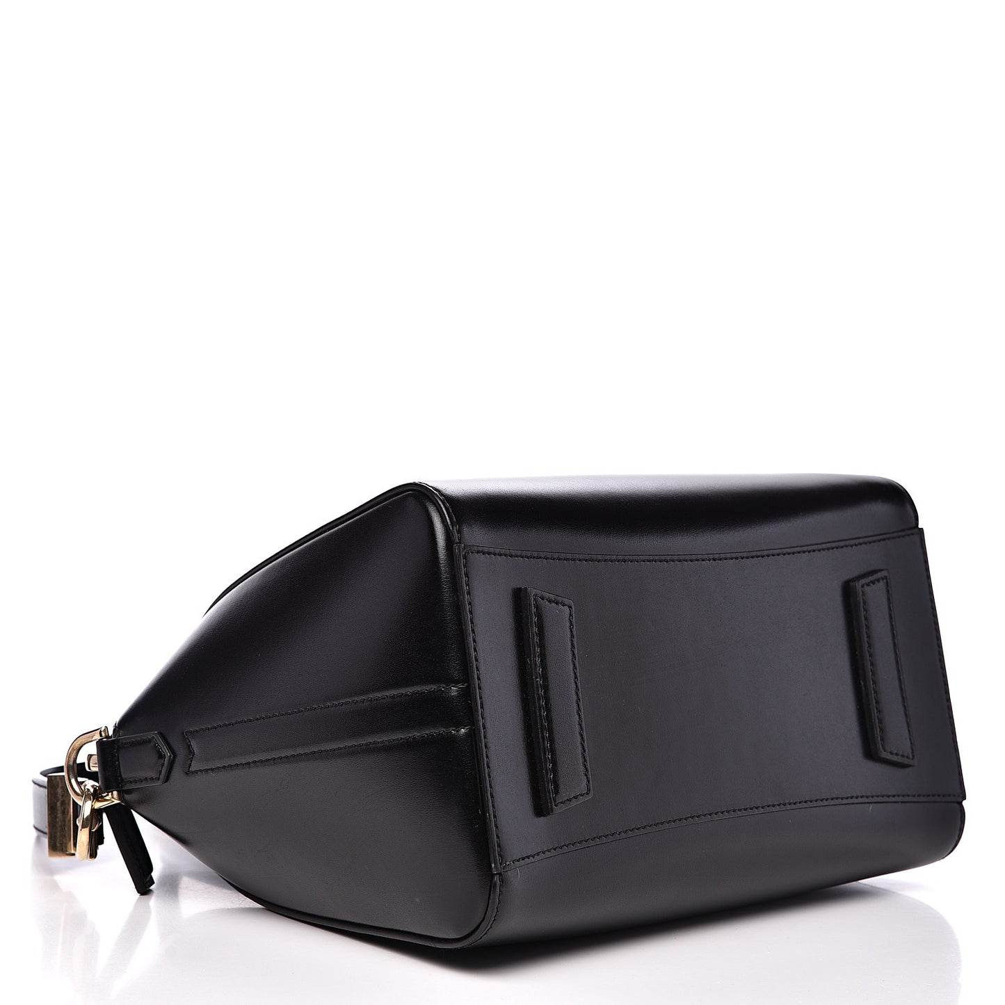Shiny Lord Calfskin Small Antigona Black