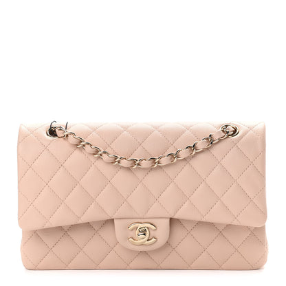 Chanel Caviar Quilted Medium Double Flap Light Beige 1 of 9