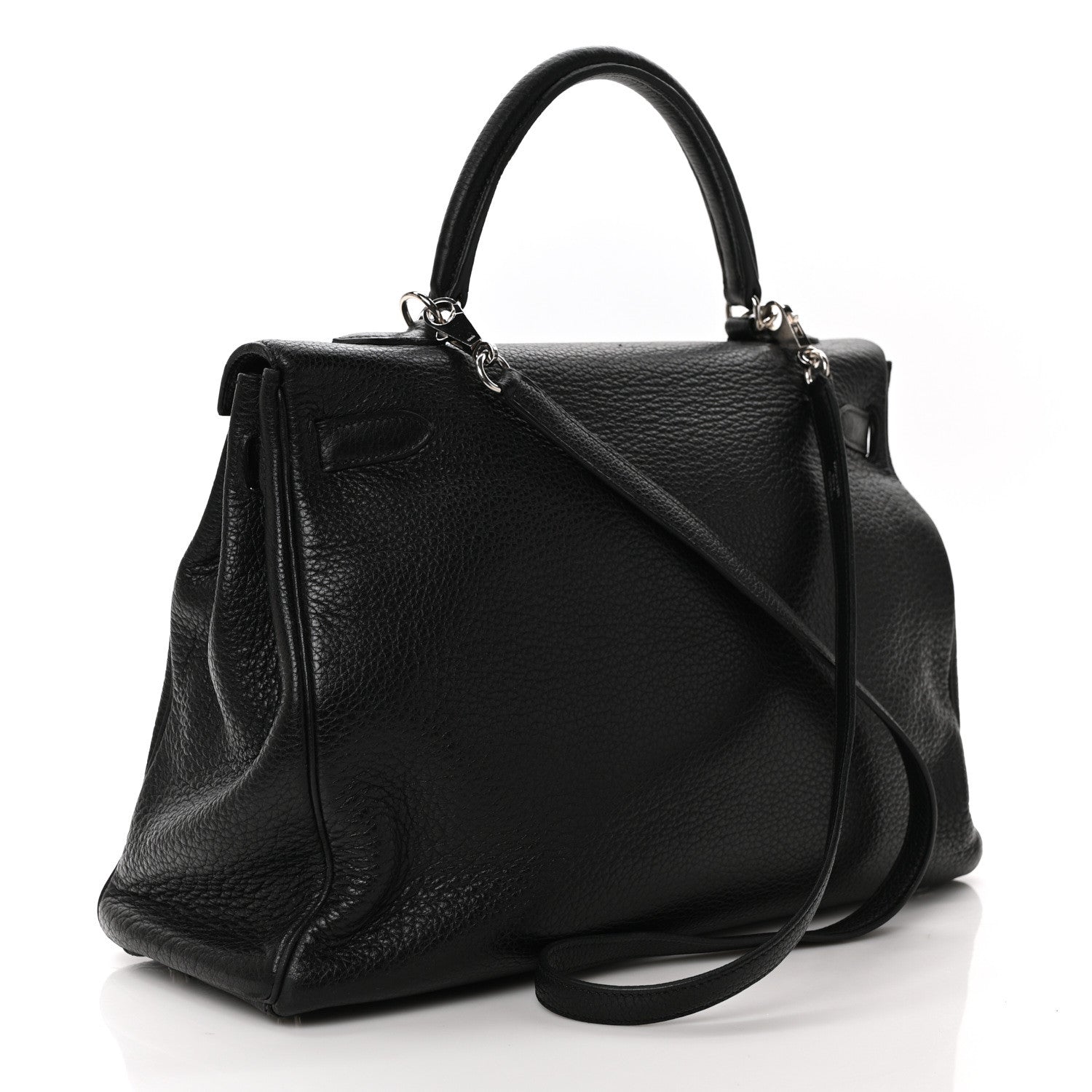 Hermes Buffle Skipper Kelly Retourne 35 Black 3 of 18