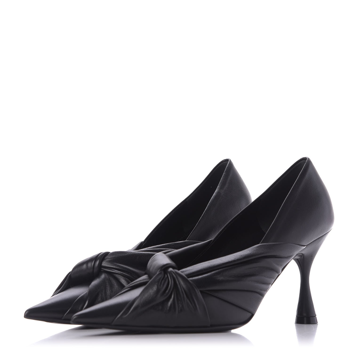 Balenciaga Smooth Nappa Drapy 80mm Pumps 37 Black 2 of 10