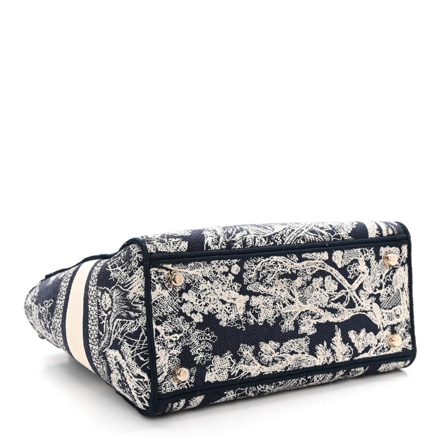 Toile de Jouy Embroidered Medium Lady D-Lite Blue