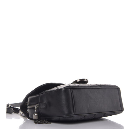 Chanel Calfskin Quilted Jumbo Coco Sporran Flap Black 4 of 13