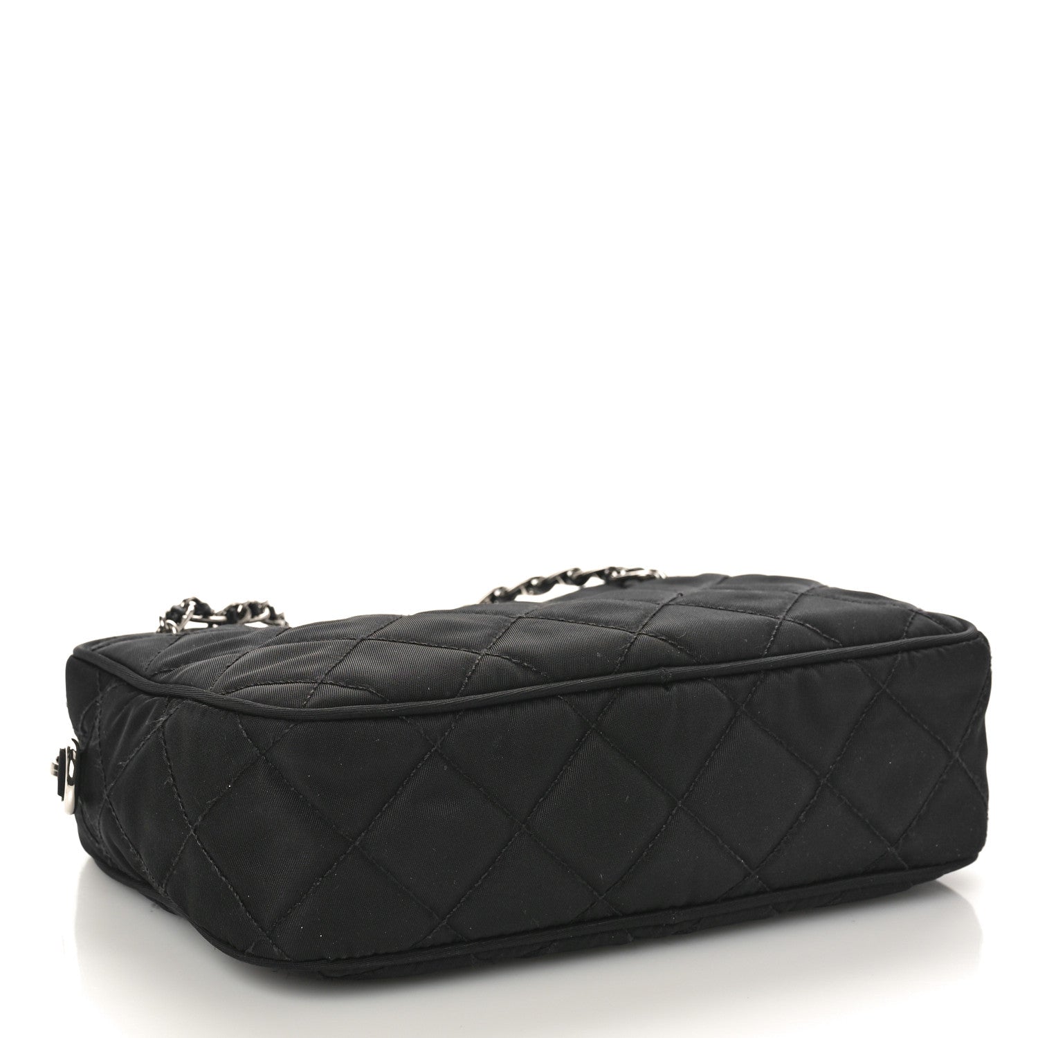 Prada Nylon Tessuto Impuntu Quilted Bandoliera Crossbody Bag Black 4 of 9