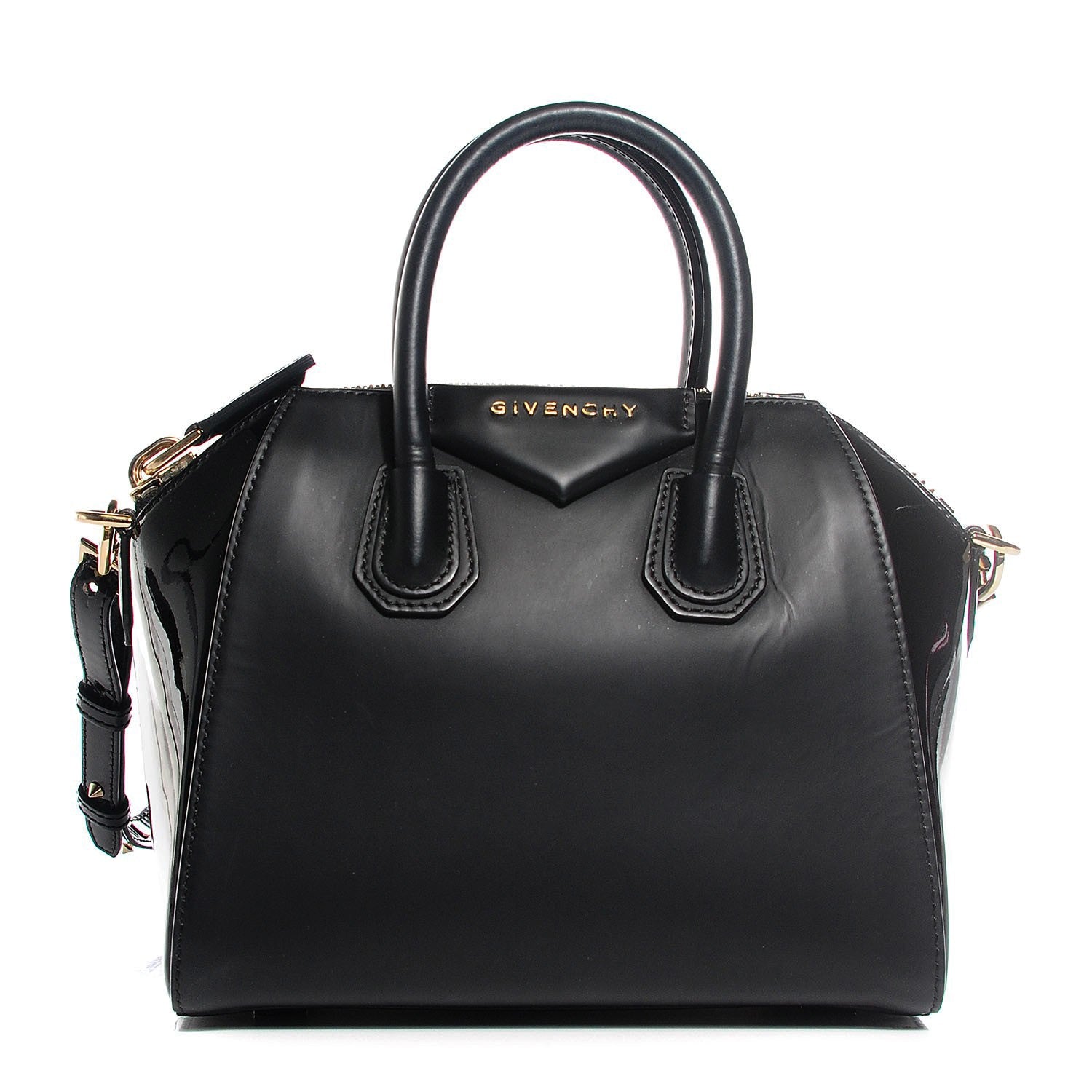Givenchy Rubber Effect Calfskin Mini Antigona Black 1 of 20
