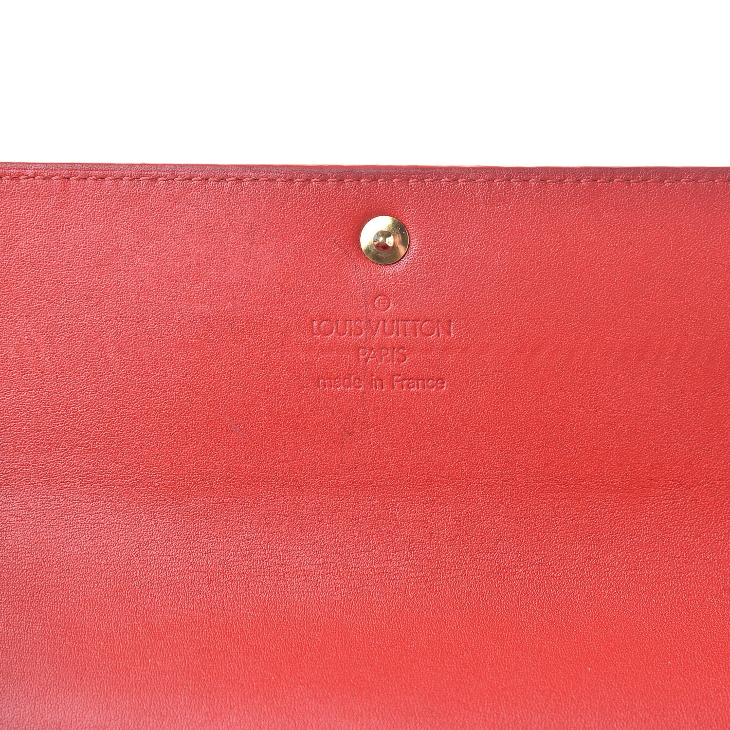 Louis Vuitton Vernis Sarah Wallet Rouge 6 of 14