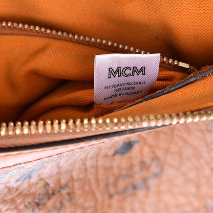 MCM Visetos Mini Pouch Cognac 7 of 14