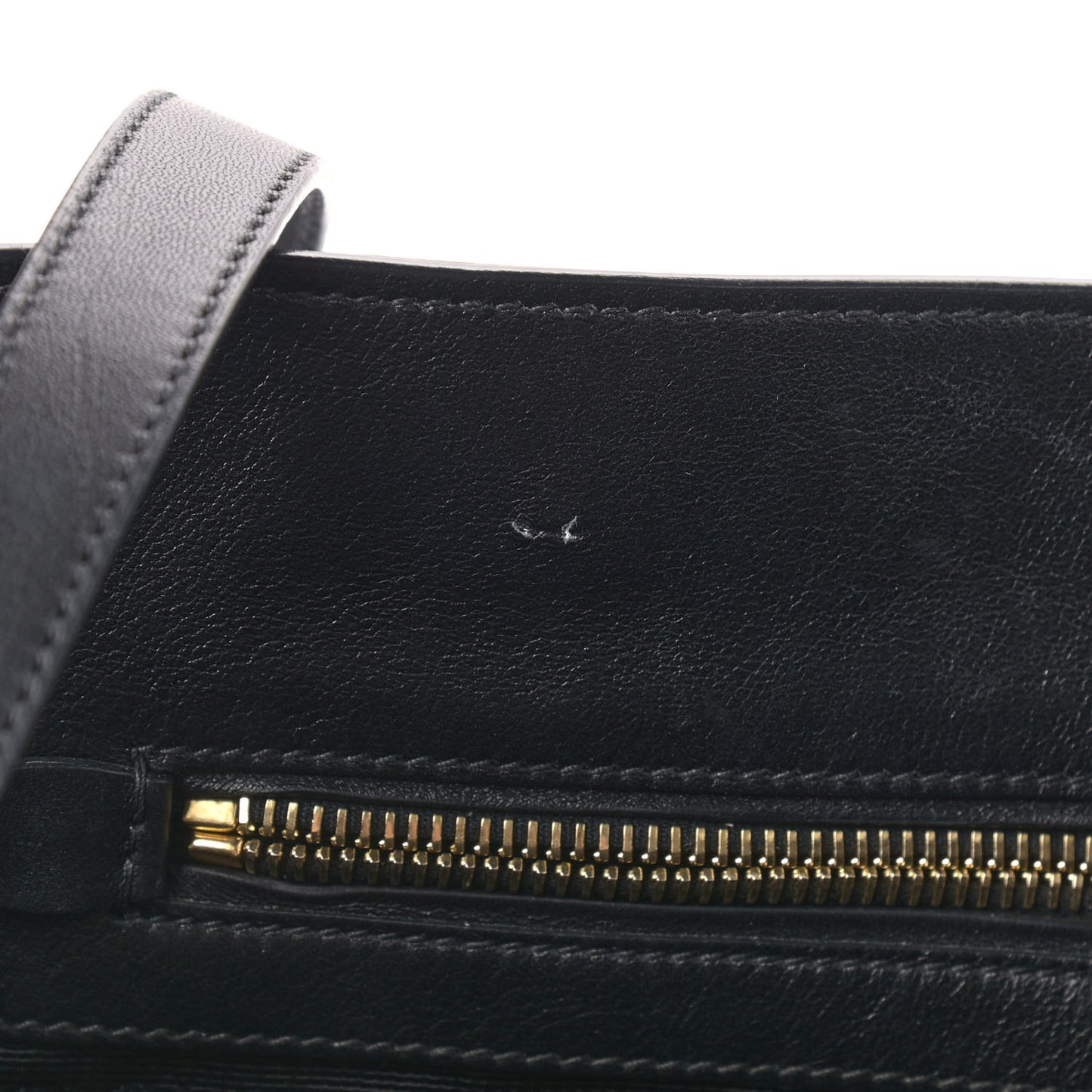Soft Calf Shopping Tote Black
