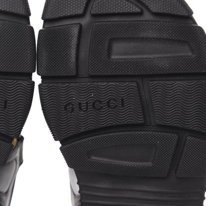 Gucci X SEGA Nappa Mesh Mens Aguru Sandals 9 Loess Black 6 of 9