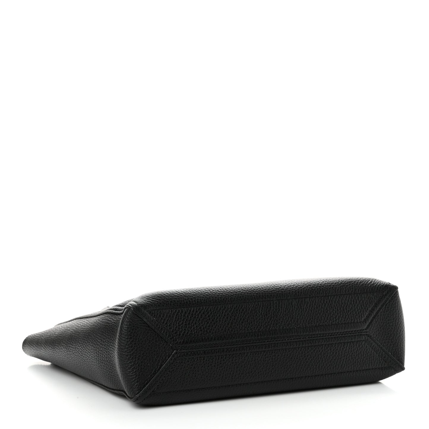 Grained Calfskin Small Dahlia Tote Black