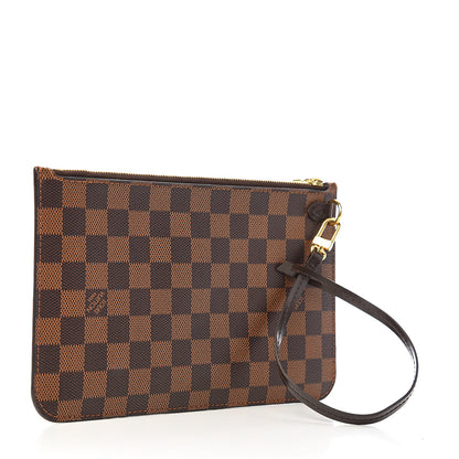 Louis Vuitton Damier Ebene Neverfull MM GM Pochette 2 of 7