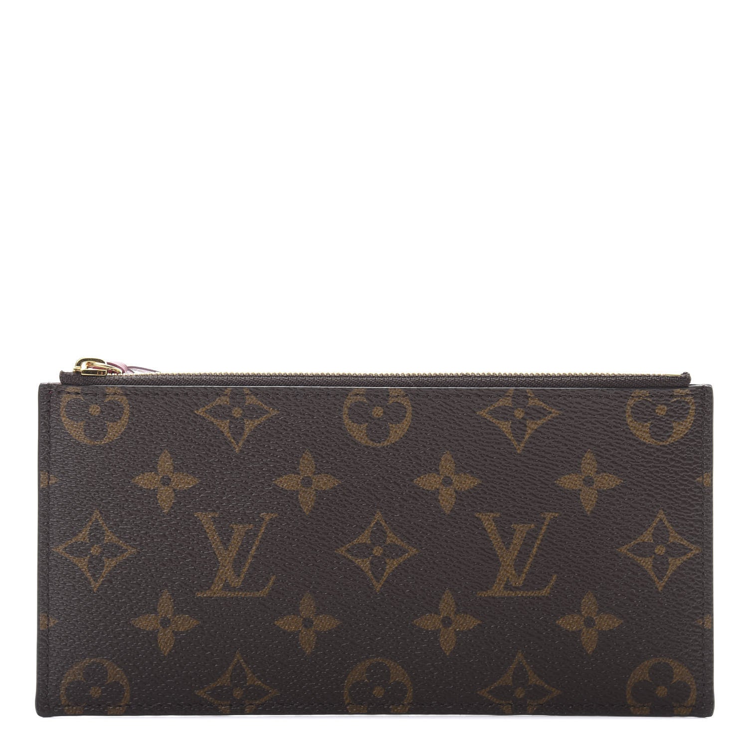 Louis Vuitton Monogram Felicie Chain Wallet Zippered Insert Fuchsia 1 of 7