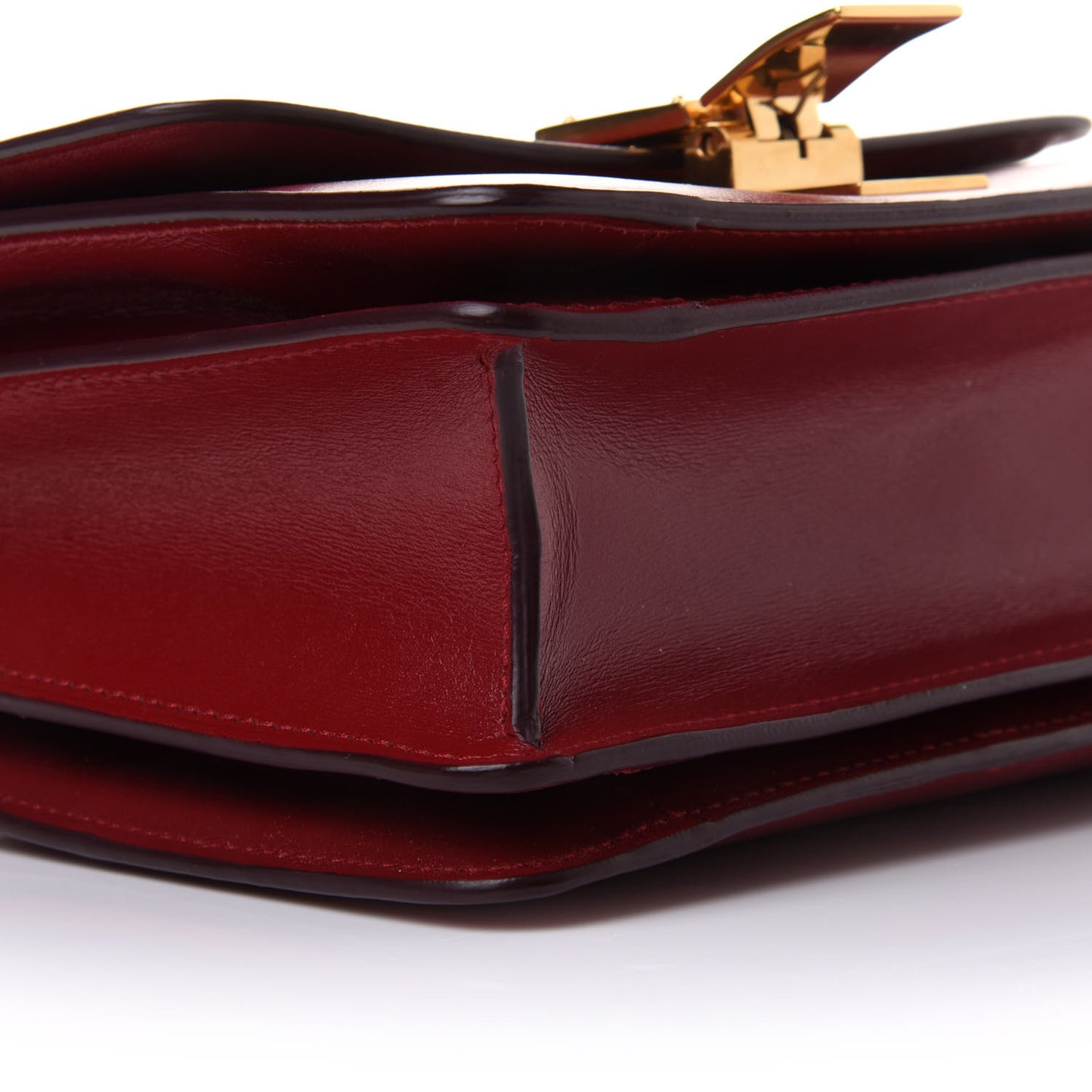 Smooth Calfskin Small Classic Box Flap Bag Red