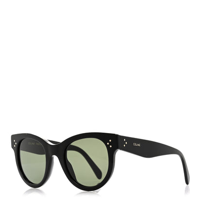 Celine Acetate Studded Mineral Round Sunglasses CL40031 Black 1 of 6