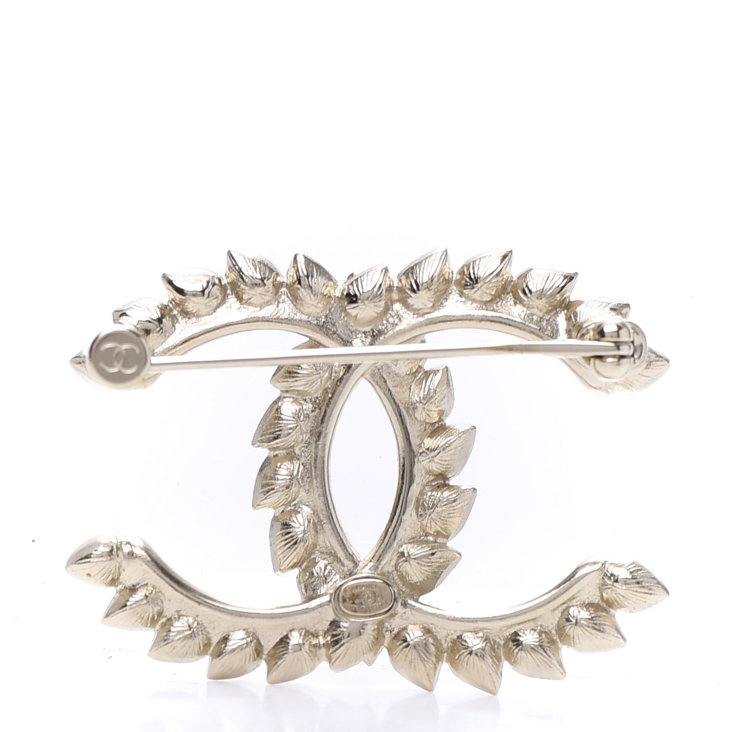 Strass Crystal Dazzling Wheat CC Brooch Gold