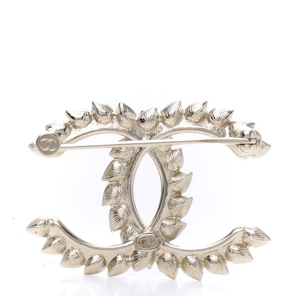 Chanel Strass Crystal Dazzling Wheat CC Brooch Gold 3 of 4