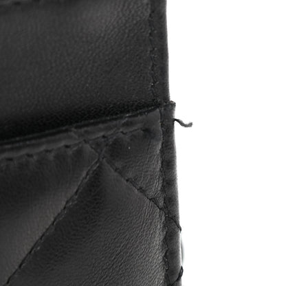 Chanel Lambskin Quilted Wallet On Chain WOC Black 13 of 13