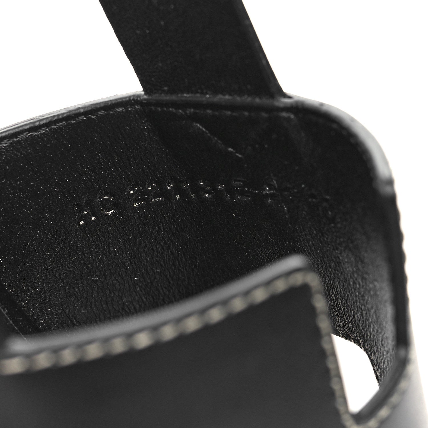 Hermes Calfskin Elbe 60 Sandals 37.5 Black 6 of 8