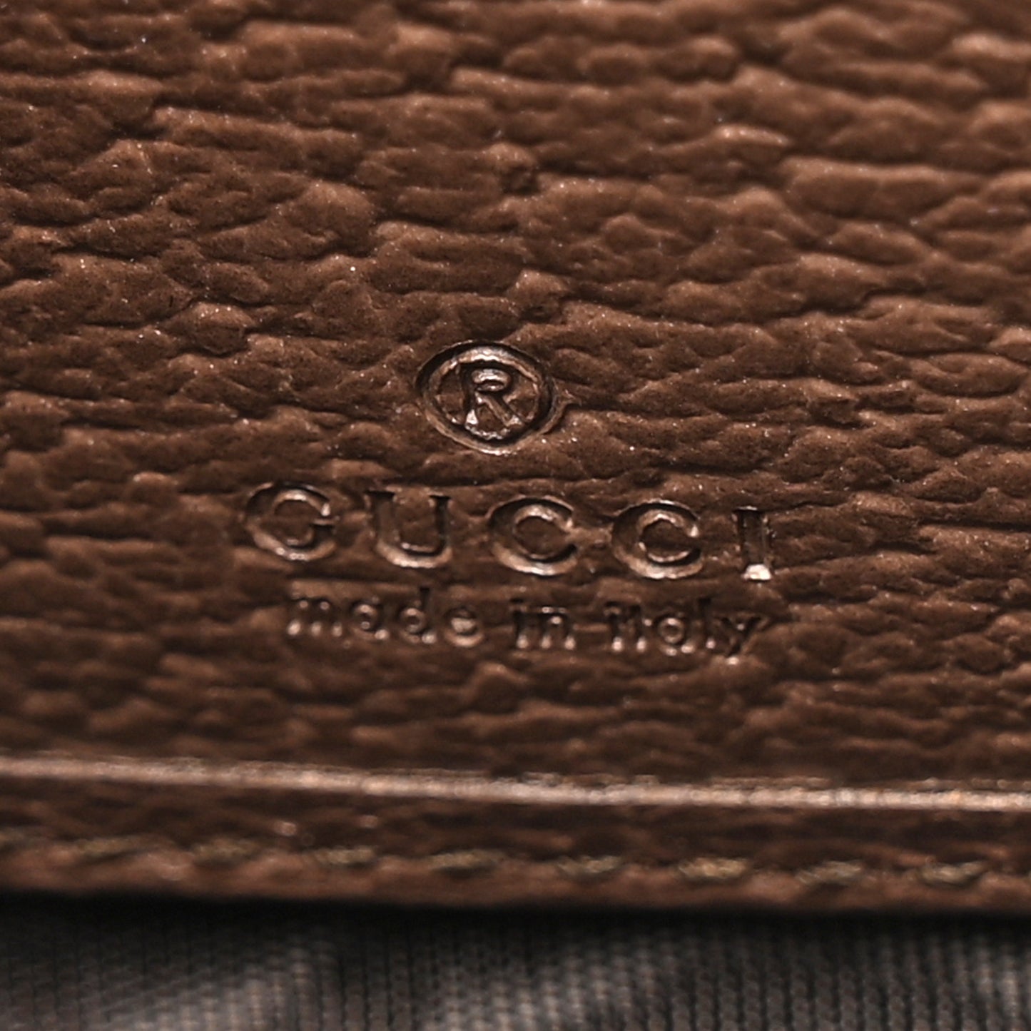 GG Supreme Monogram Web Ophidia Zip Around Wallet Brown