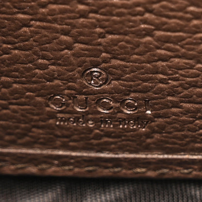 Gucci GG Supreme Monogram Web Ophidia Zip Around Wallet Brown 7 of 10