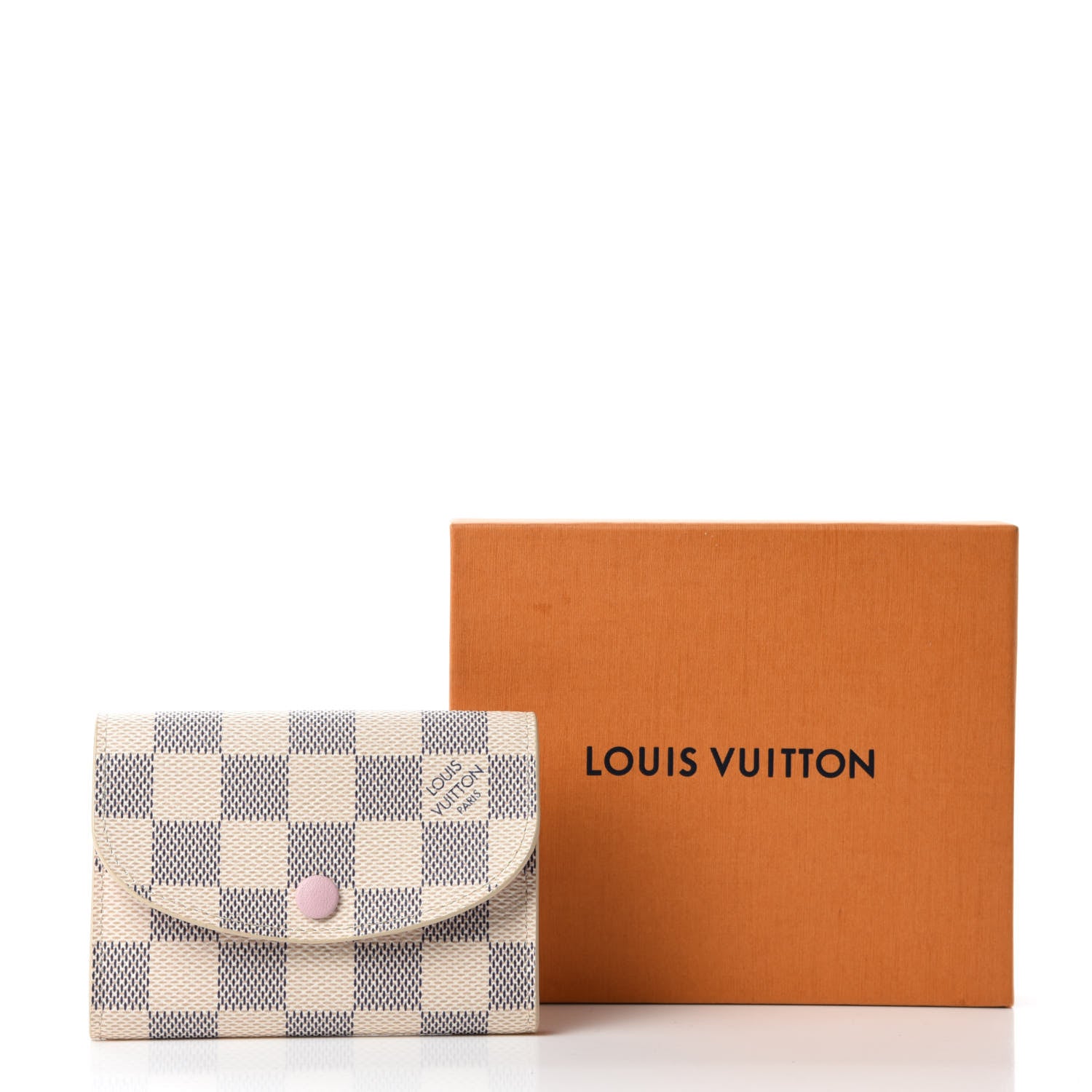 Louis Vuitton Damier Azur Rosalie Coin Purse Rose Ballerine 8 of 8