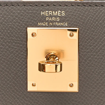 Hermes Epsom Kelly Sellier 28 Etain 6 of 11