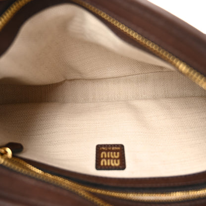 Miu Miu Nappa Aviator Regular Aventure Shoulder Bag Briarwood 5 of 11