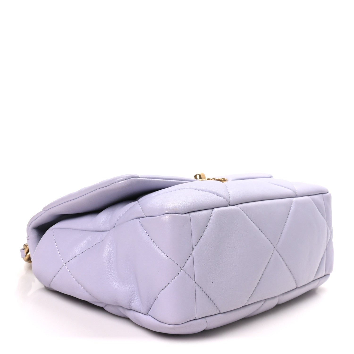 Chanel Lambskin Quilted Medium Chanel 19 Flap Light Purple 3 of 9
