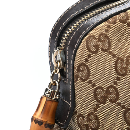 Gucci Monogram Medium Bamboo Cosmetic Case Dark Brown 9 of 9