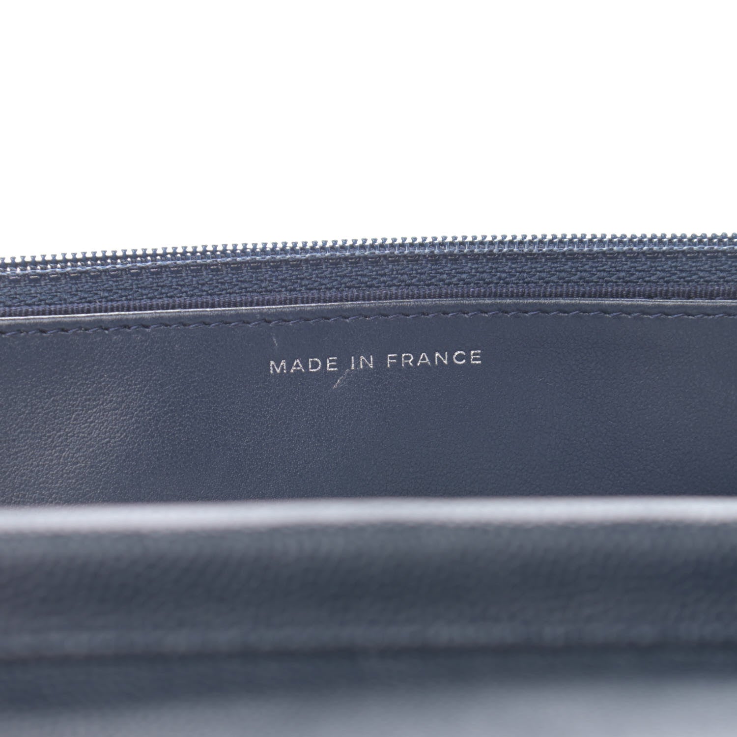Chanel Caviar Quilted Wallet On Chain WOC Navy Blue 7 of 13