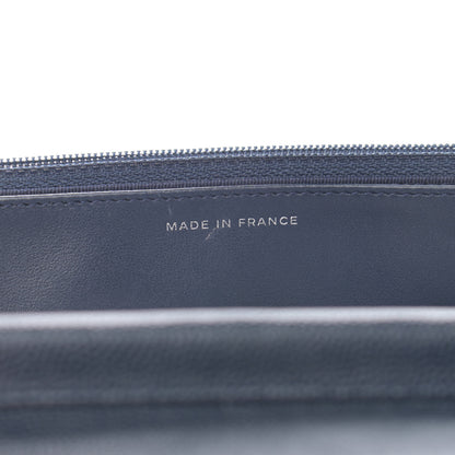 Chanel Caviar Quilted Wallet On Chain WOC Navy Blue 7 of 13