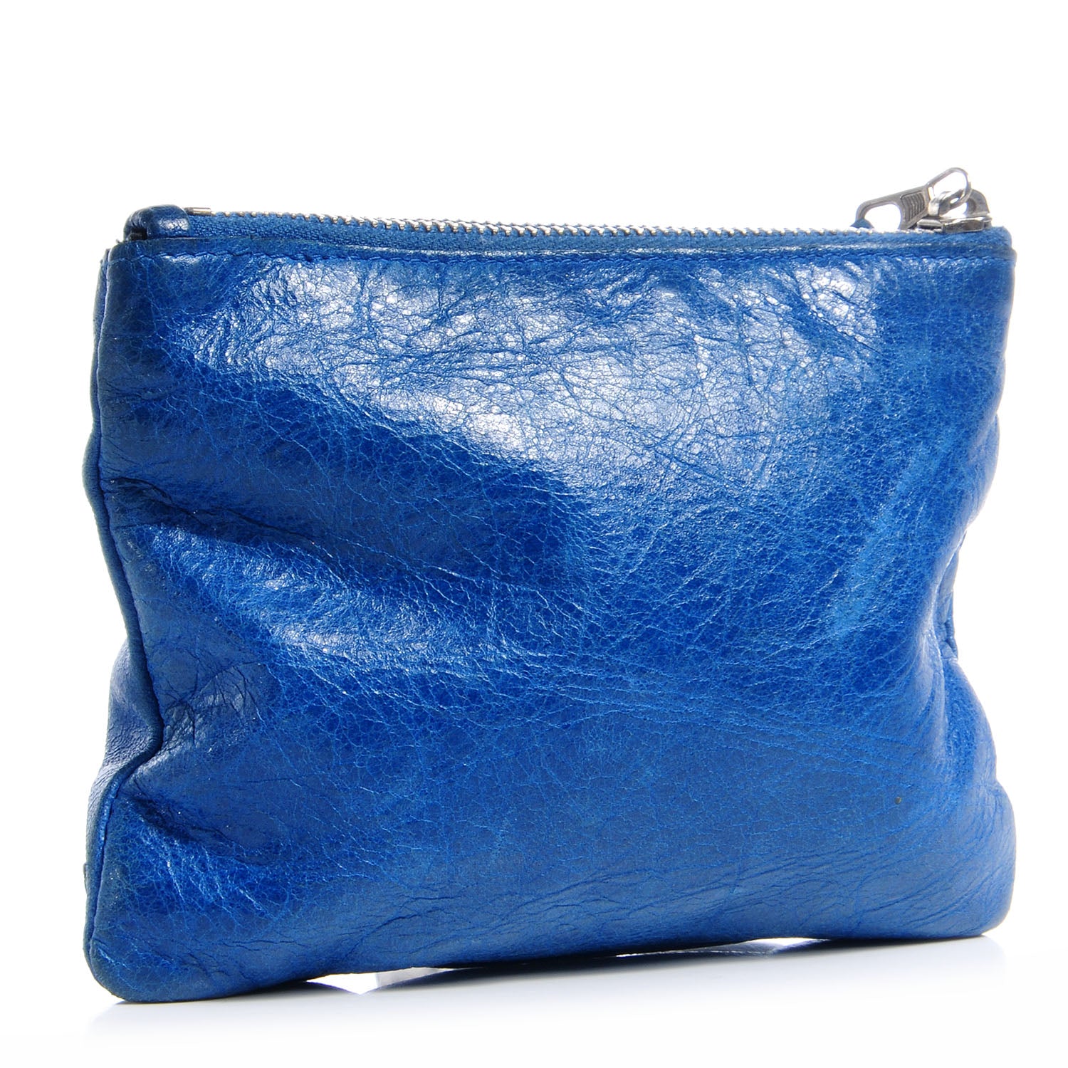 Balenciaga Agneau Giant 12 Silver Hardware Porte-Monnaie Coin Purse Bleu Electric 3 of 11