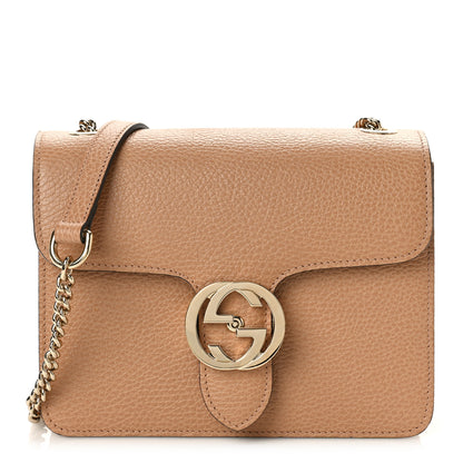 Gucci Dollar Calfskin Small Interlocking G Shoulder Bag Camelia 1 of 10
