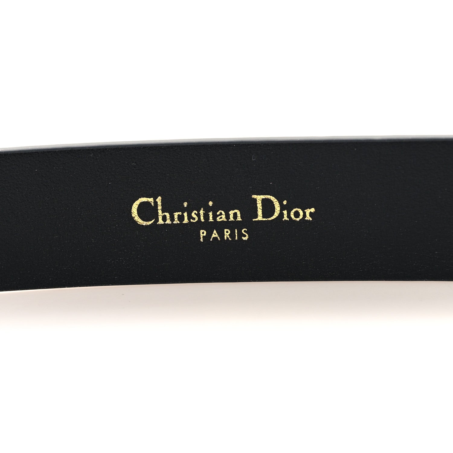 Christian Dior Calfskin 30 Montaigne Cut-Out CD Belt 90 36 Black 5 of 6