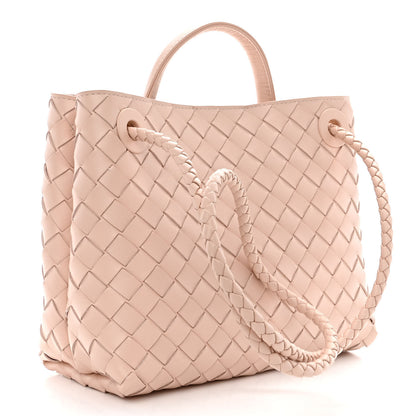 Bottega Veneta Nappa Intrecciato Small Andiamo Shoulder Bag Nude 3 of 10