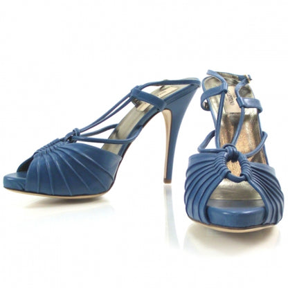 Valentino Garavani Leather Sandals 39.5 Canard 1 of 7