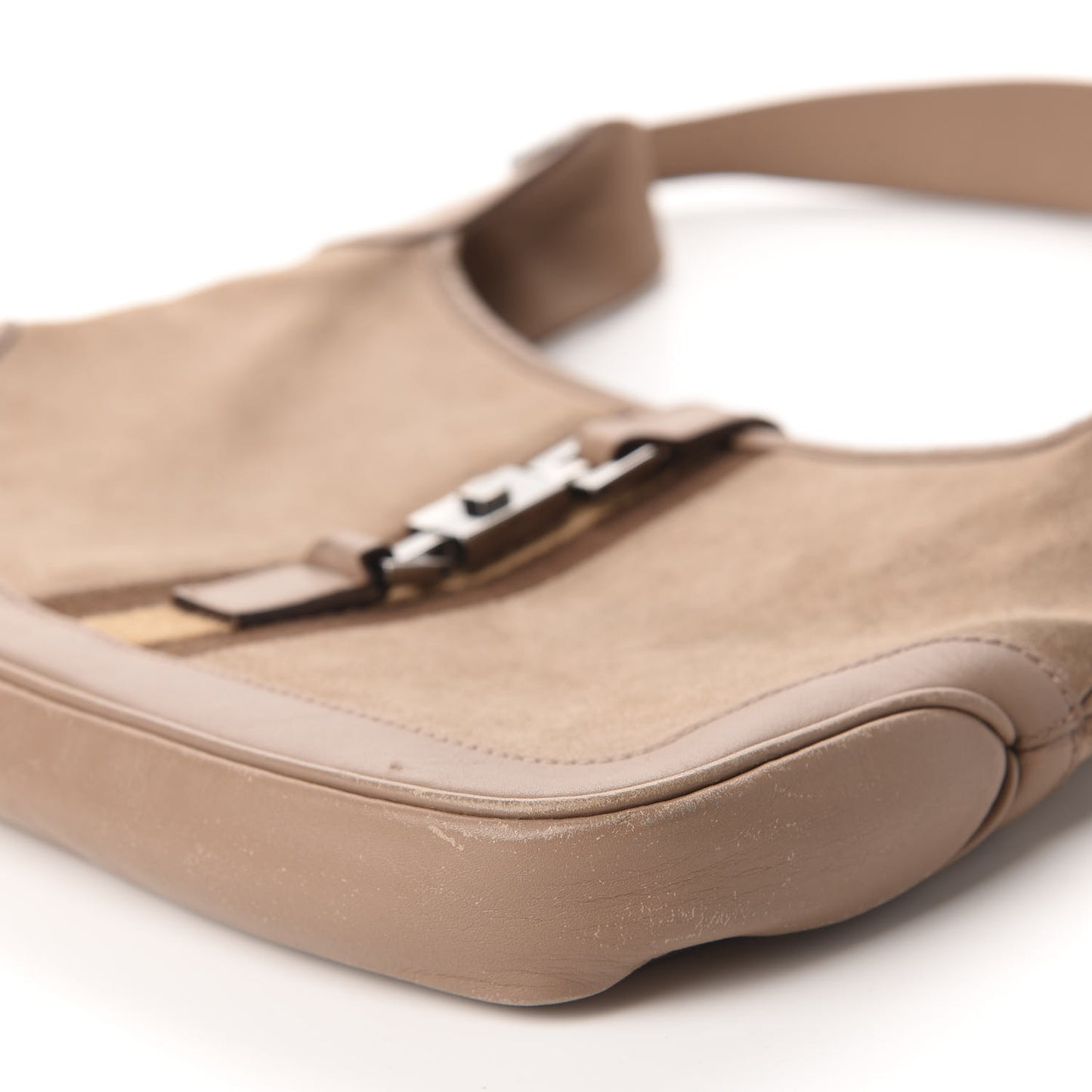 Suede Small Jackie O Hobo Tan