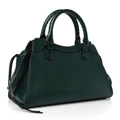 Balenciaga Grained Calfskin Neo Classic Matte Black Hardware S City Forest Green 3 of 11