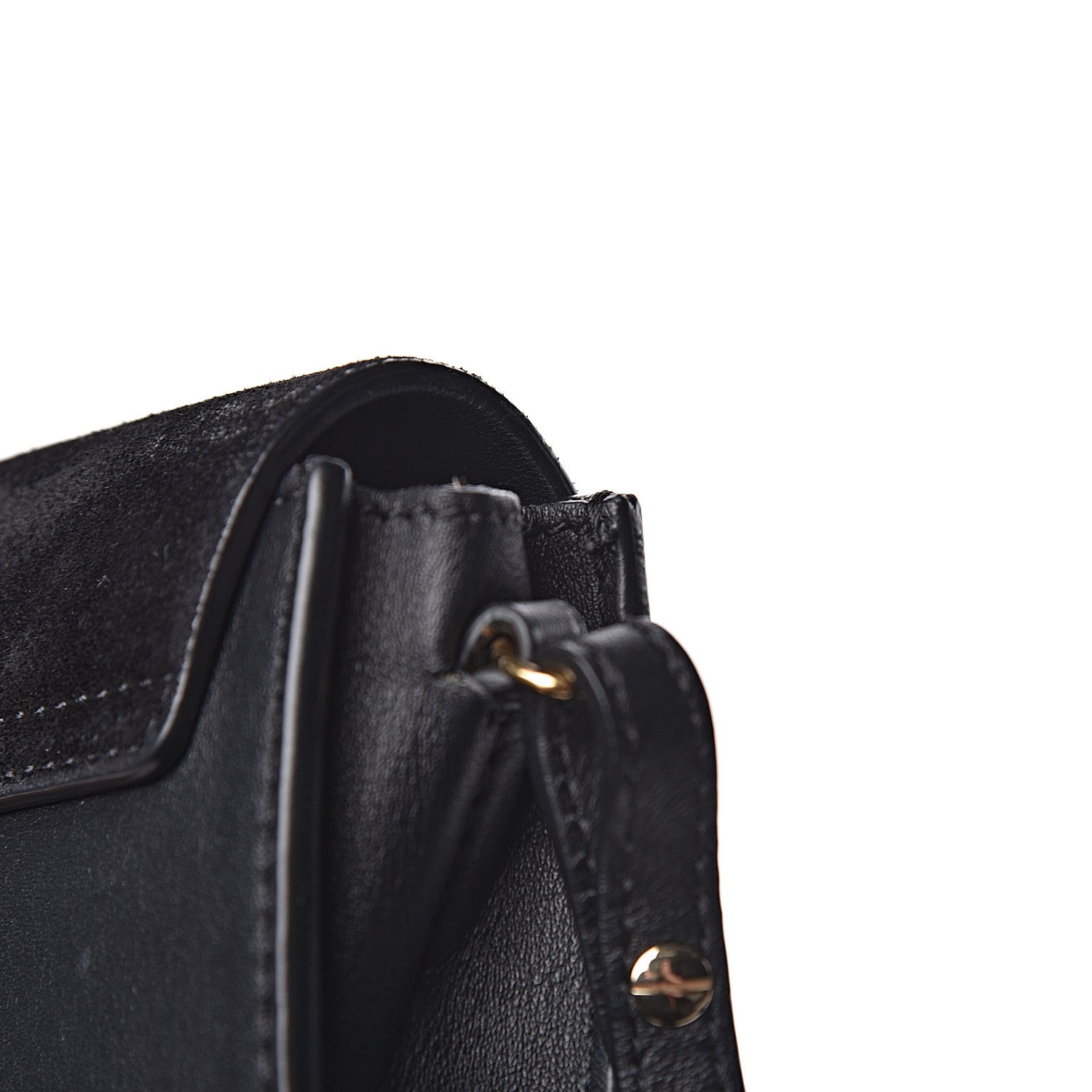 Chloe Suede Calfskin Mini Faye Shoulder Bag Black 22 of 22