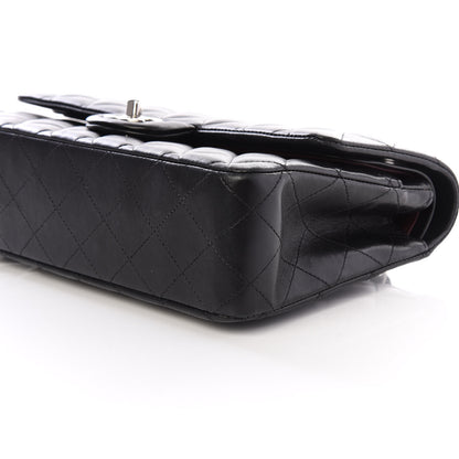 Chanel Lambskin Quilted Medium Double Flap Black 6 of 10