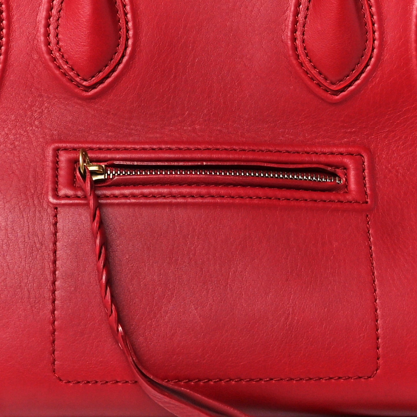 Baby Grained Calfskin Medium Phantom Luggage Carmin
