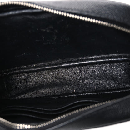 Saint Laurent Grain De Poudre Matelasse Monogram Mini Lou Camera Bag Black 4 of 10