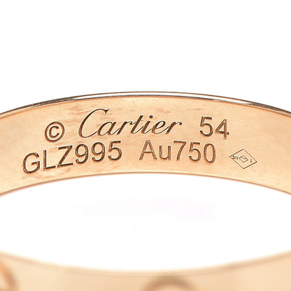 Cartier 18K Yellow Gold 3.5mm LOVE Wedding Band Ring 54 6.75 4 of 5