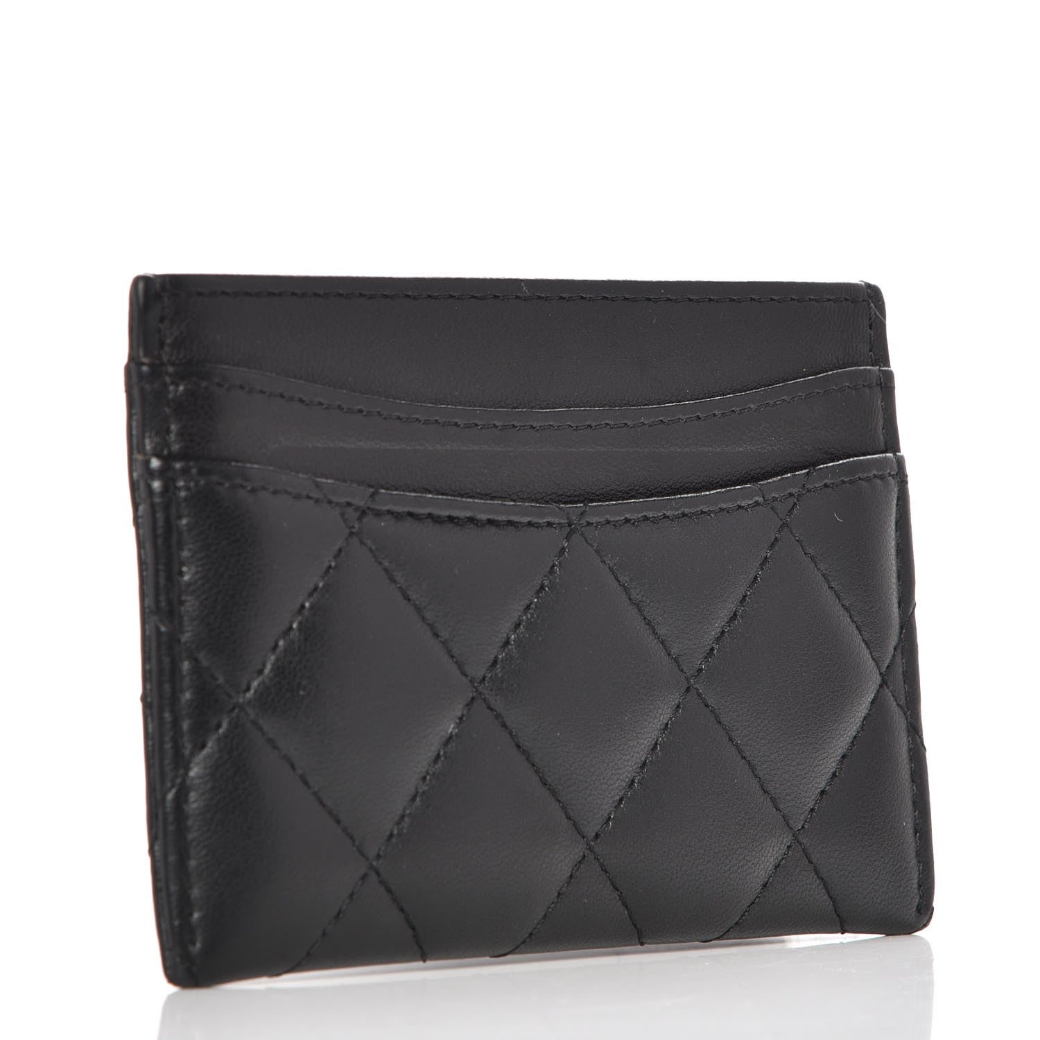 Chanel Lambskin Quilted Card Holder Black 3 of 8