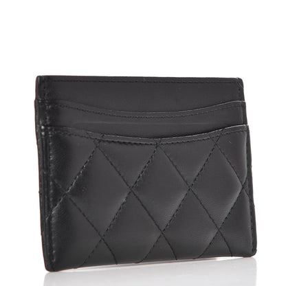 Chanel Lambskin Quilted Card Holder Black 3 of 8