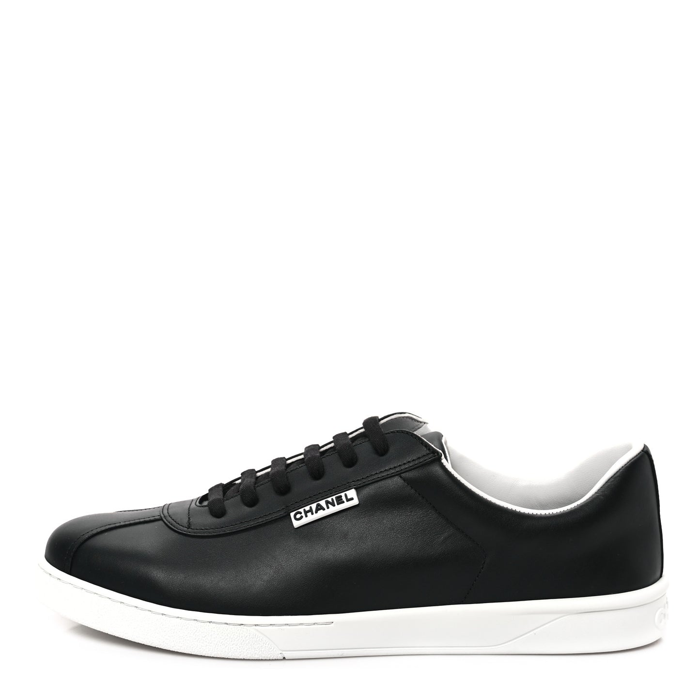 Calfskin CC Mens Sneakers 46 Black